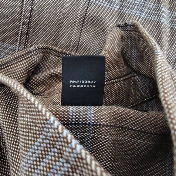 MARC By MARC JACOBS Men's Tartan Check Jeans Denim Jacket Cotton Size Medium - Picture 4 of 9